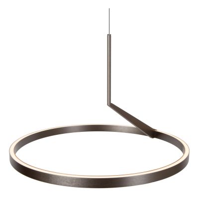 Lucide APPLAUSE - Pendant light - Ø 60 cm - LED Dim. - CCT - 1x32W 2700K/4000K - Hand Wave Sensor - Grey iron - Premium